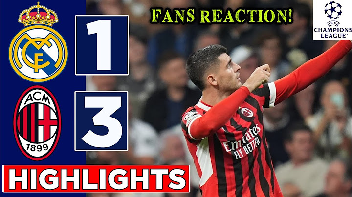 Real Madrid vs Milan 1-3 | HIGHLIGHTS | UEFA Champions League