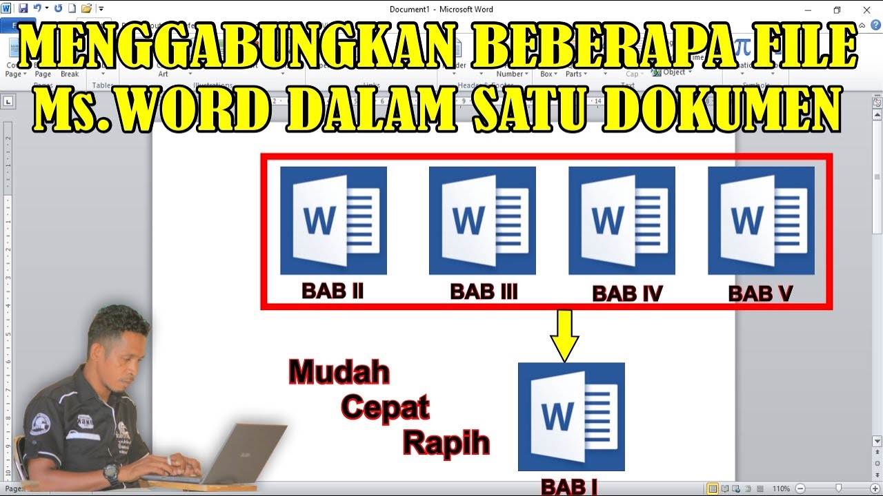 Cara Menggabungkan File Word Menjadi Satu Firdus Komputer YouTube Cara menggabungkan file word menjadi satu firdus komputer youtube