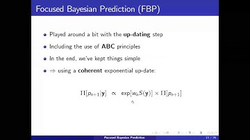 One World ABC Seminar -- Focused Bayesian Prediction