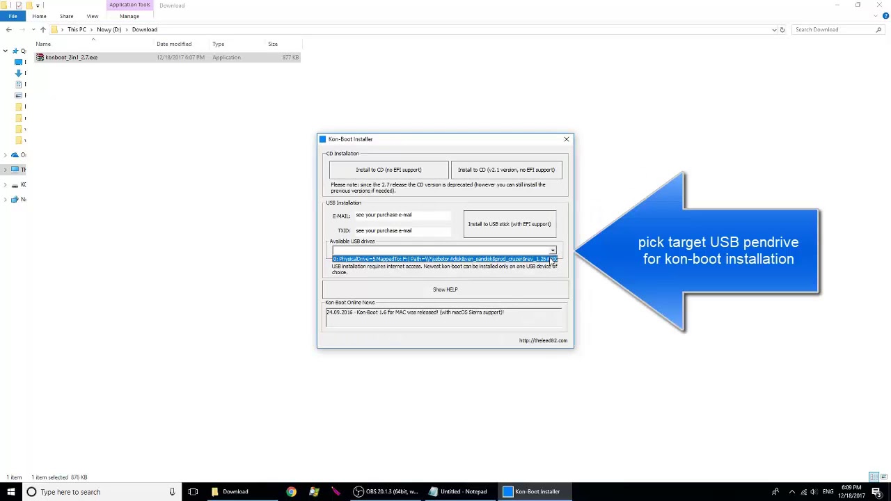 Kon-Boot Usb Installation On Windows - Youtube