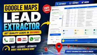 Google Maps Lead Extractor 2026 | Emails + WhatsApp to Excel screenshot 1