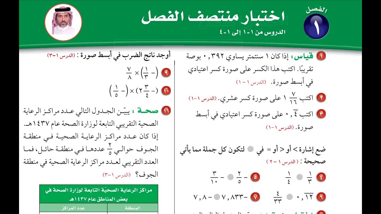 اختبار منتصف فصل 1 ثاني متوسط Youtube
