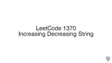 LeetCode 1370: Increasing Decreasing String