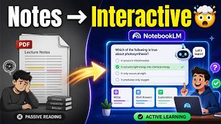Turn Your PDF Notes into AI Quizzes  | Study Smarter with NotebookLM (Boost Grades Fast!)