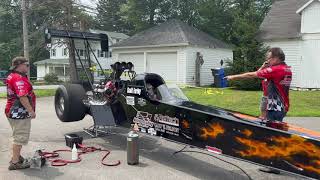Top Fuel Startup, Throttle Whack!!