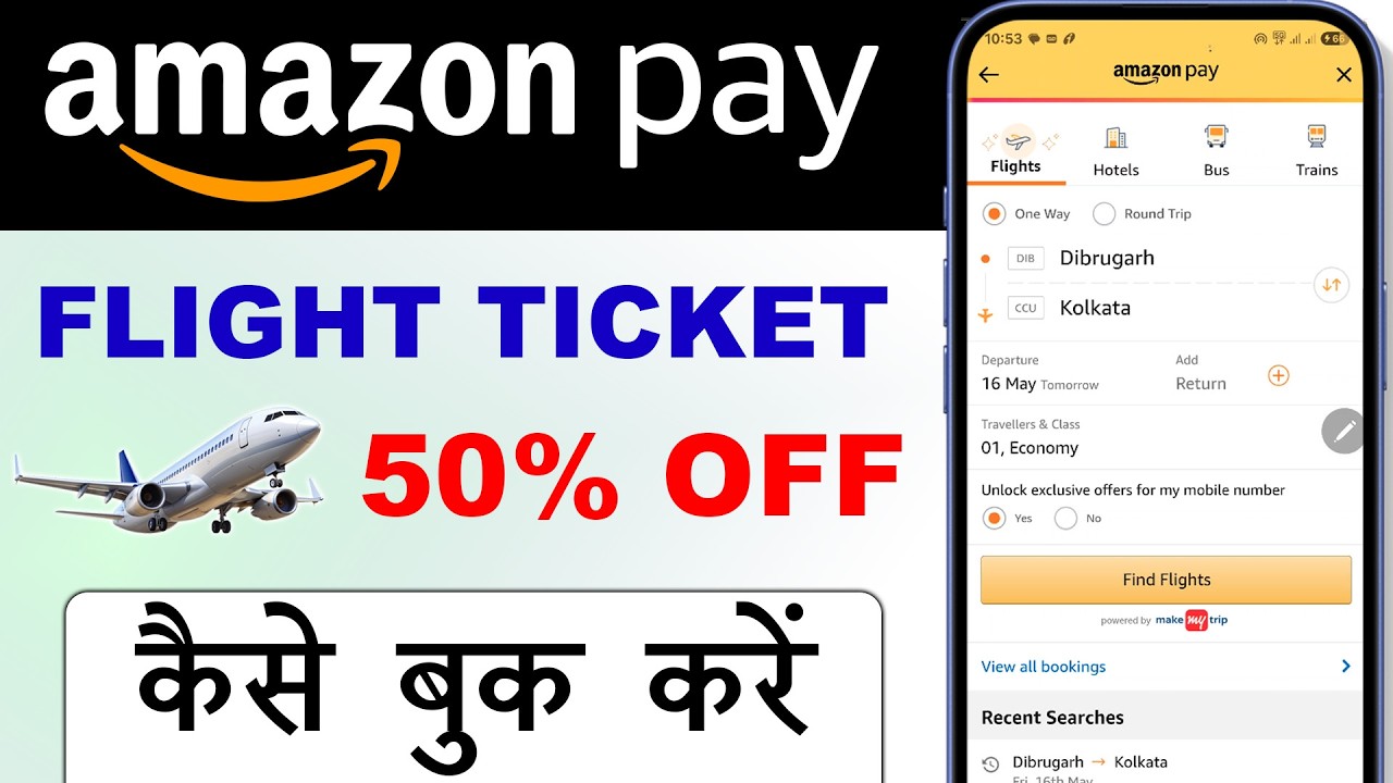 amazon flight ticket book || book flight ticket on amazon || how to ...