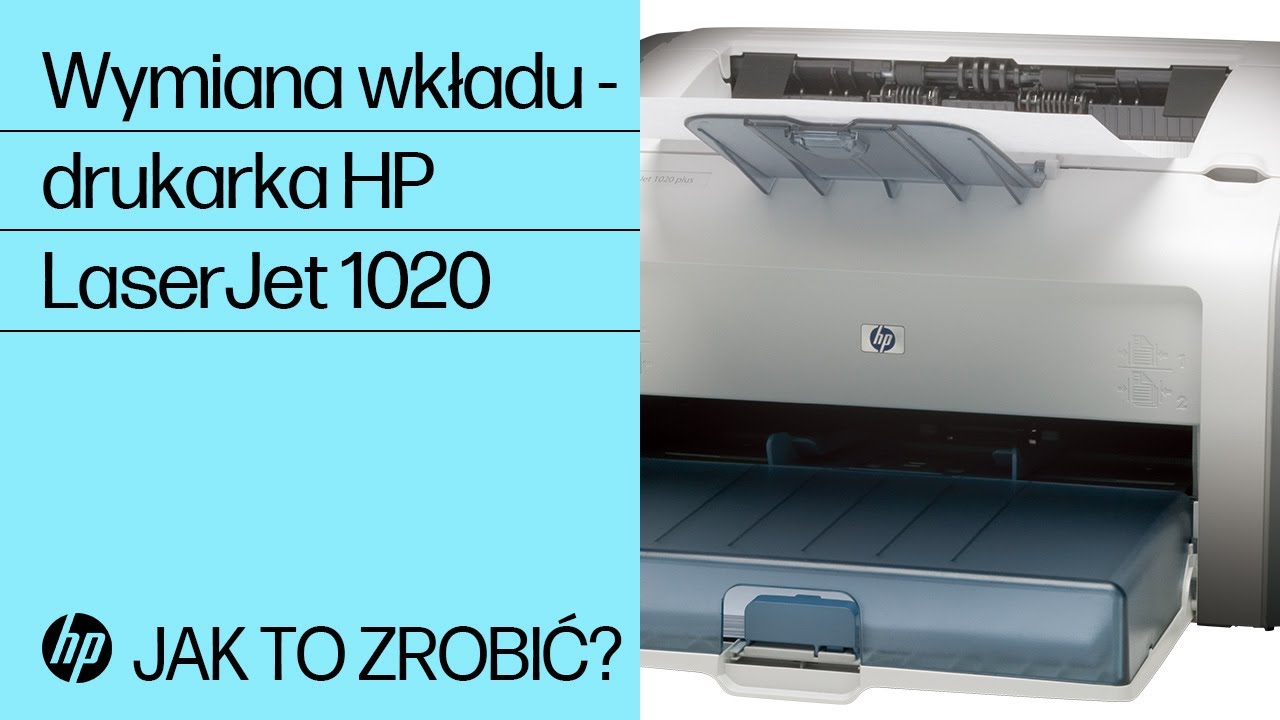 Wymiana wkładu — drukarka HP LaserJet 1020 - YouTube