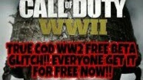 COD WW2: FREE WW2 BETA FOR ANYONE GLITCH!! HOW EVERYONE CAN GET THE COD WW2 PRIVATE BETA FOR FREE!!