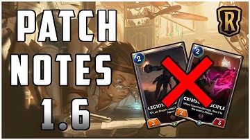 Legends of Runeterra Patch 1.6 Notes Run-Through!