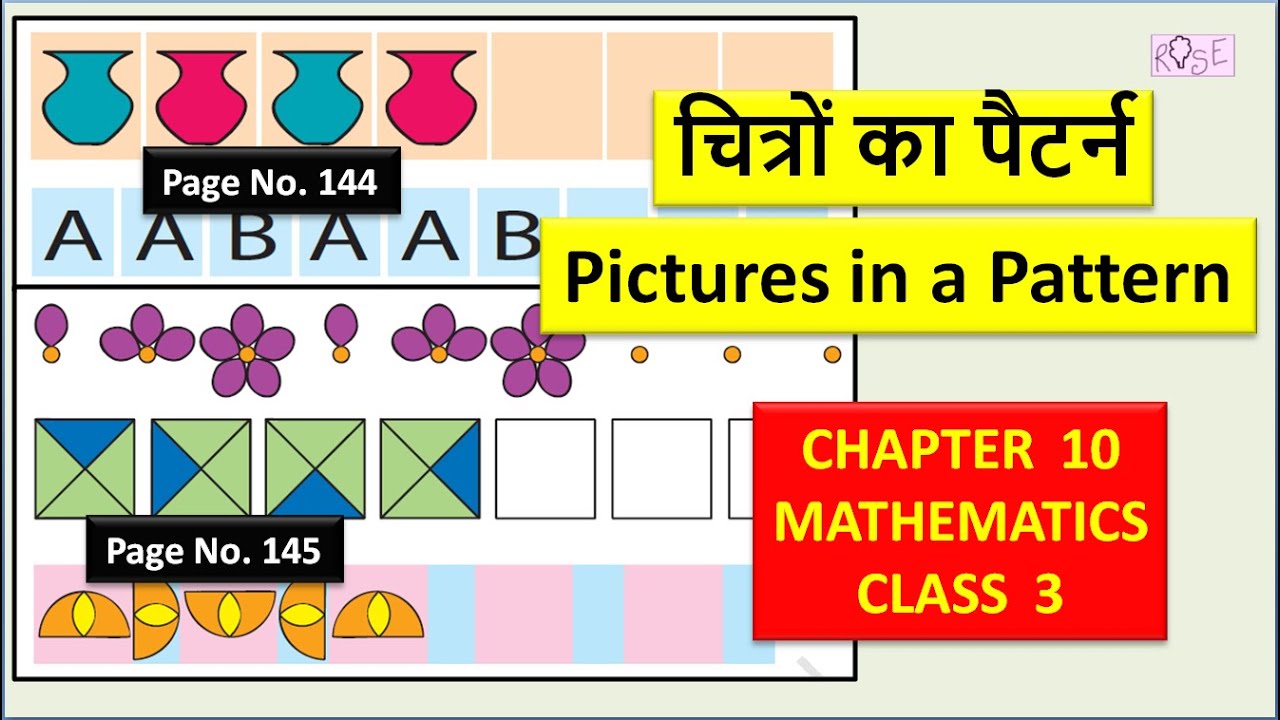 Class 3 Maths Chapter 10 | चित्रों का पैटर्न | Patterns around us ...