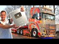 A day proper trucking in a volvo fh 750  my youtube play button is here  truckertim