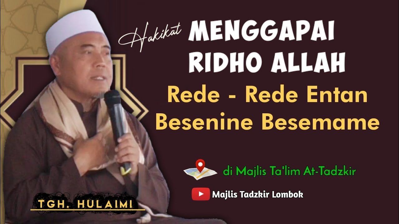 Menyambung Hubungan Sama Allah Secara SYARIAT TAREKAT DAN HAKIKAT ‼️ Tgh. Hulaimi
