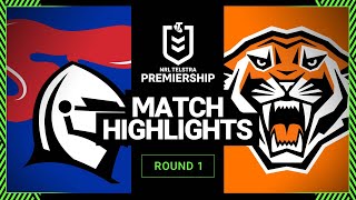 NRL Highlights | Newcastle Knights v Wests Tigers | Match Highlights | Round 1, 2013 | NRL