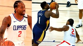 Zion Williamson vs Kawhi Leonard in NBA BUBBLE!