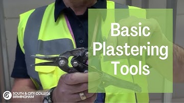 Introduction to Basic Plastering Tools | Plastering Course | South & City College Birmingham