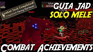 TzTok Jad Combat Achievements: Sacar 1 Fire Cape a SOLO MELE | Facing Jad Head-on [OSRS]