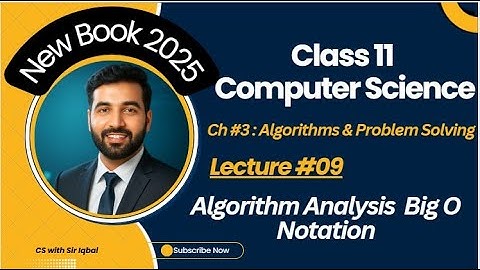 Algorithm Analysis | Time & Space Complexity | Big O Notation | 1st Year Computer Science