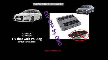 Audi A6 C7 No ignition. ELV problem.  Disable ELV Audi A6 C7. Disable ELV Audi A8, ELv off by OBD
