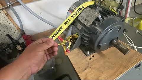 Homemade rotary phase converter part 2, wiring in the motor and getting it ready to test