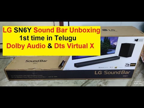 LG SN6Y soundbar Unboxing in telugu part-1