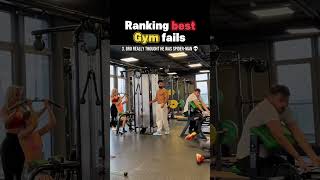 RANKING BEST GYM FAILS!! #1  #funny #fails #tiktok #top5 #funnyvideos #gym #shorts
