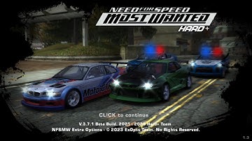 NFS MOST WANTED HARD+ MOD | Getting a$$ beat by Cops