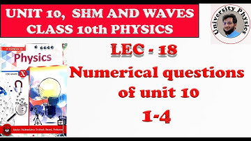 Numerical questions of unit 10 class 10th physics kpk textbook board | Part-I