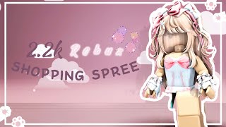 watch me spend my robux🤑 { 2.2k SHOPPING SPREE }