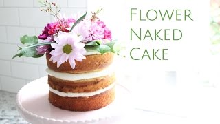 How to Decorate a Naked Flower Cake