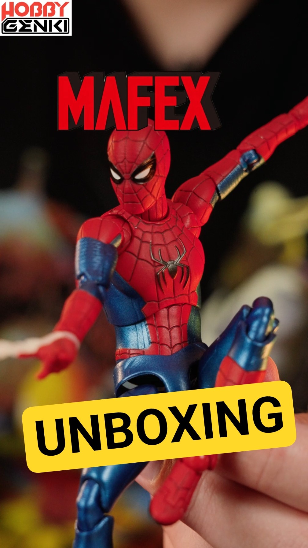 Quick Unboxing MAFEX No.262 Spider-Man New Red & Blue Suit