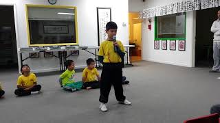 20151218 Andre (Age 6) Recites Chinese Classic 背三字经 1200 Characters