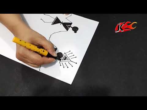 Warli Art Session #11a | Warli God | JK Arts Classes