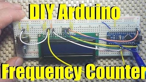 arduino powered frequency counter