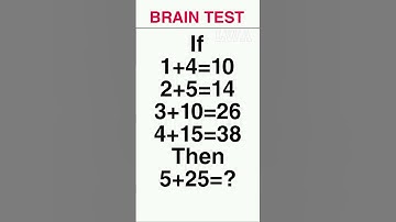 Maths Brain Test | General knowledge #gk #braintest #shorts