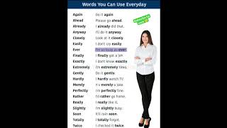 Everyday words used for speaking English practice #viral #shorts