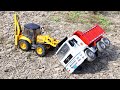 Mahindra Tipper Accident Highway Road Pulling Out JCB 5CX Xpert ? Cartoon Jcb | Dumper Truck | CSToy