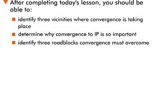 Convergence Futures - 3 : Lesson Objectives