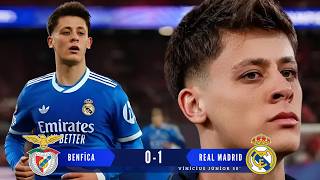 BENFICA  0 - 1 REAL MADRID | ARDA GULER Performance  |  | UEFA Champions League 2026 #football #ucl