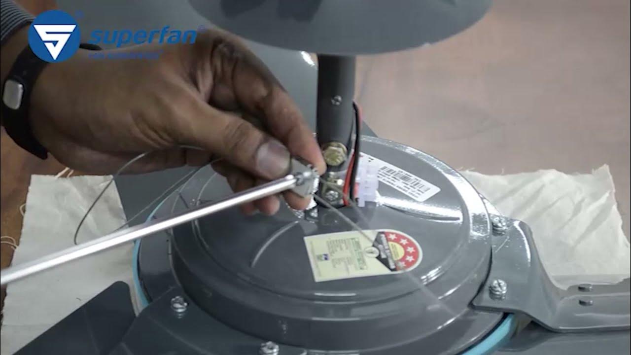 How to install ceiling fans with safety rope? YouTube