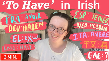 Two-Minute Irish: ‘To have’ in Gaeilge