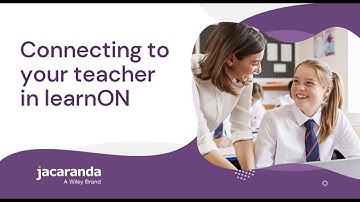 Jacaranda how-to: Connecting to your teacher in learnON (Student)