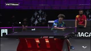 Yukiya UDA vs MA Long slow motion Macao 2022