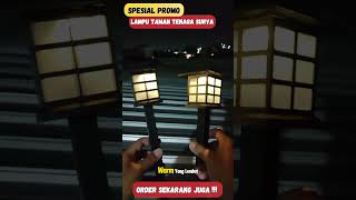 Diskon 50% - Percantik Taman Rumah dengan Solar Garden Lamp Tanpa Instalasi Kabel