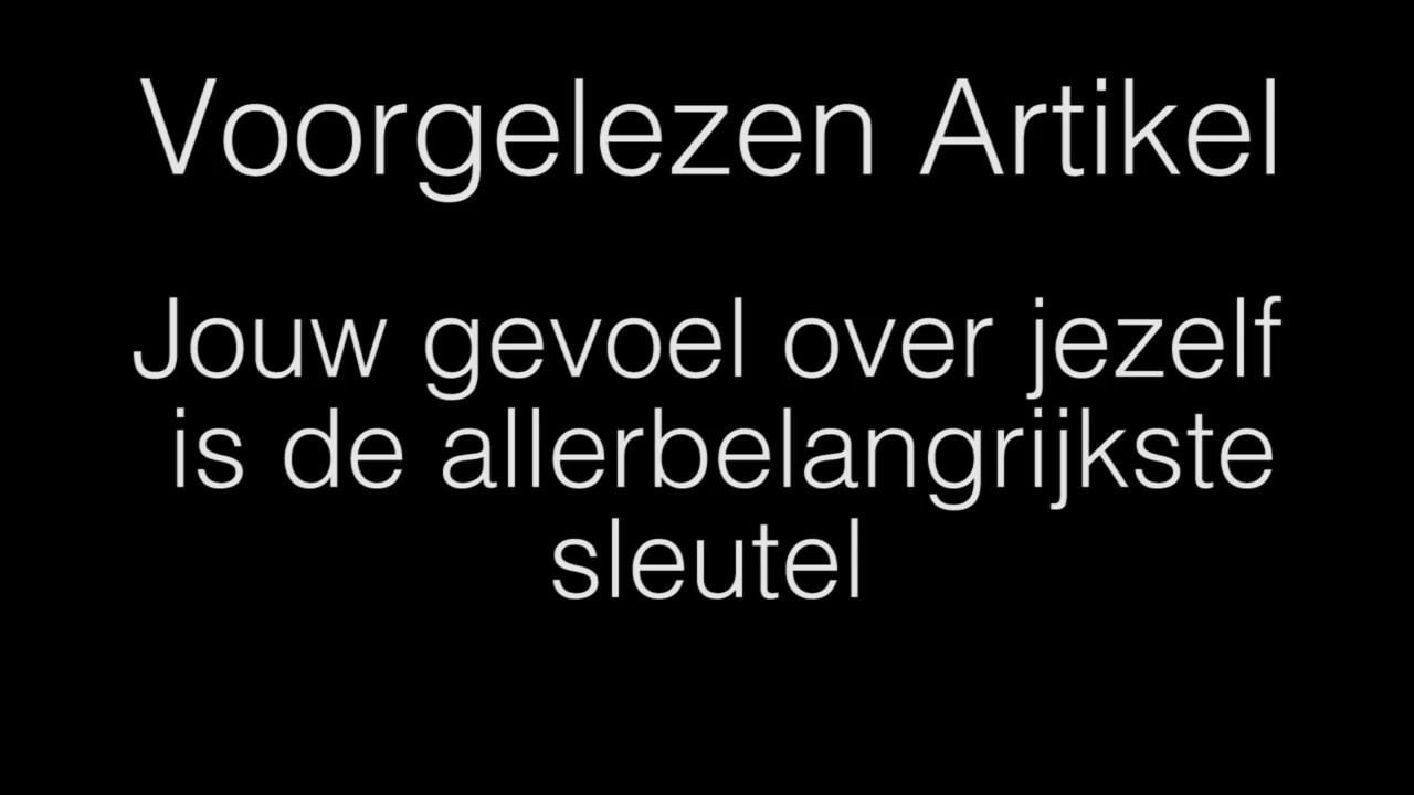 Je gevoel over jezelf is bepalend voor wat jij naar je toe trekt.