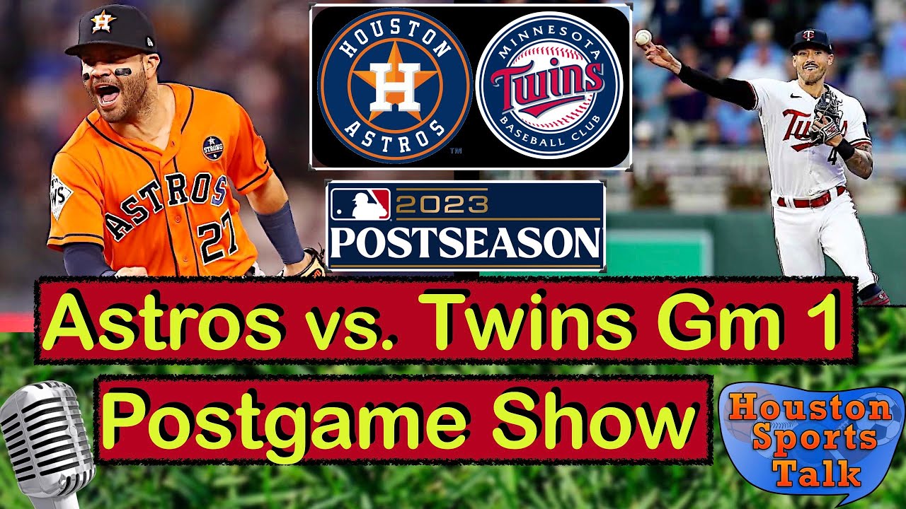 Astros vs. Twins Live Postgame Show! (Game 1) YouTube