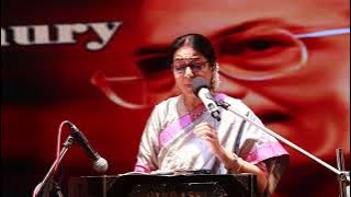 On Stage -'Na Jeona Rajani Ekhono Baki' , original by Lata Mangeshkar, composed by Salil Chowdhury.