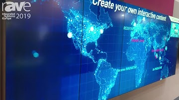 ISE 2019: MultiTaction Demos MT Showcase Presentation Software on 55" Video Wall Touch Screen