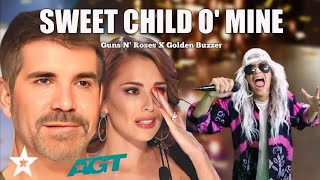 Very melodious sound of Guns N'Roses song Sweet Child O'Mine made the judges hysterical | AGT 2024