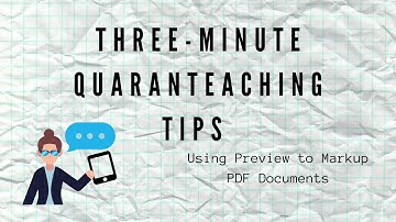 Using Preview to Markup PDF Files