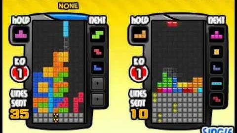 Tetris Battle - T-spin-double - 103 Line Sent